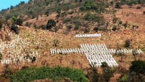 crosses on a hill
